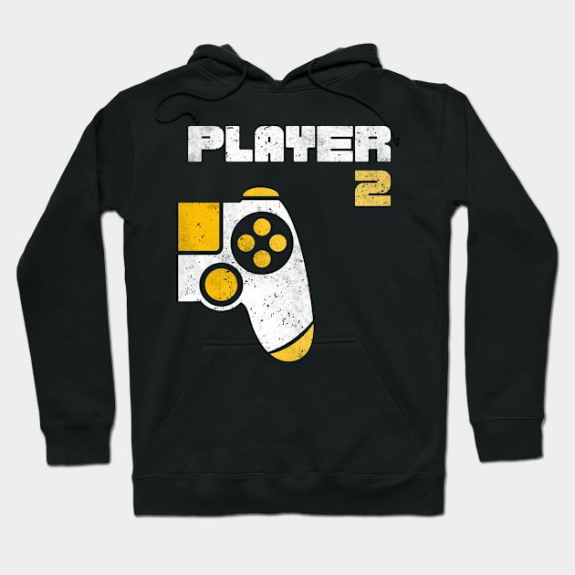 Player 1 Player 2 Gamer Partnerlook Hoodie by Schwarzweiss